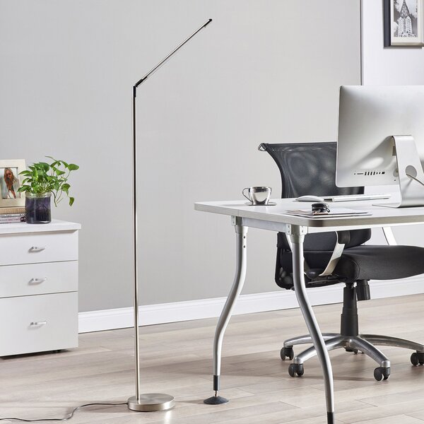 Stojacie Lampa Lindby, Jabbo, Sivá, Pracovňa, Kov, Moderný