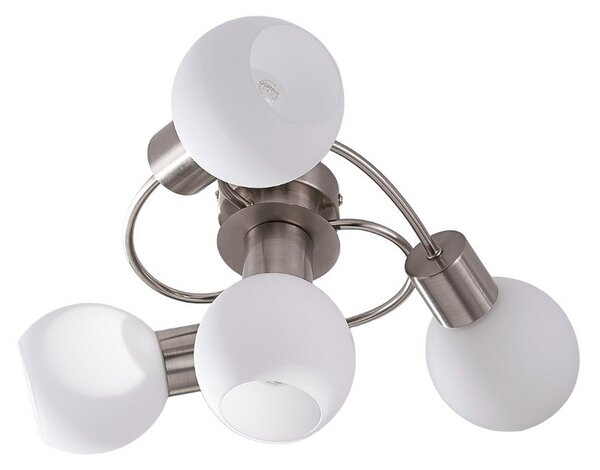 Stropné Lampa Lindby, Ciala, stmievateľné, Metalická, Obývacia izba, Sklo, Moderný