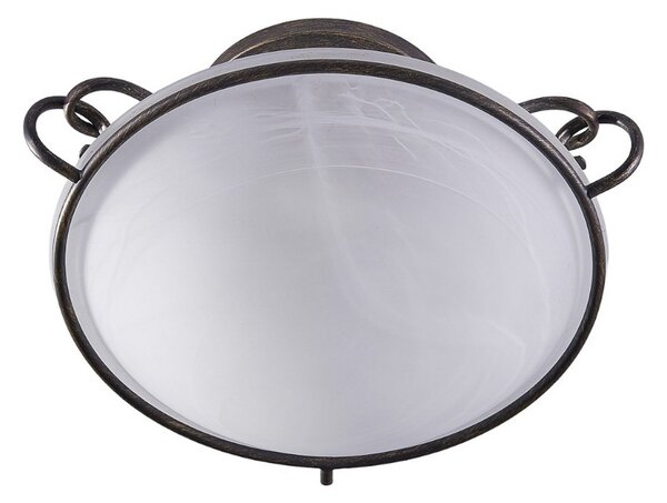 Stropné Lampa Lindby, Rando, stmievateľné, Metalická, Obývacia izba, Kov, Rustikálny