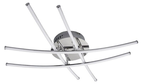 Stropné Lampa Lindby, Yael, Metalická, Kuchyňa, Kov, Moderný