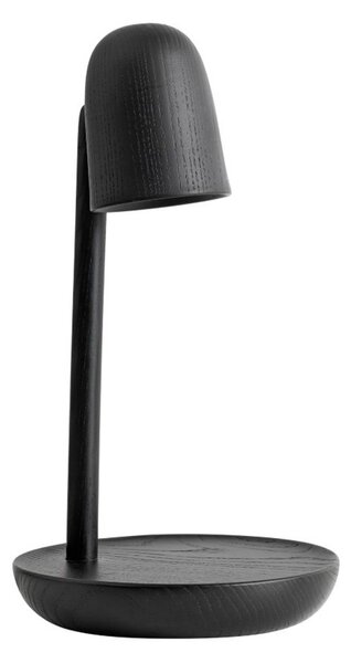 Stolové Lampa Muuto, Čierna, Obývacia izba, Drevo