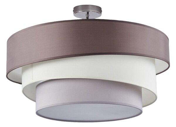 Stropné Lampa Lindby, Melia, stmievateľné, Sivá, Obývacia izba, Tkanina / Textil, Moderný