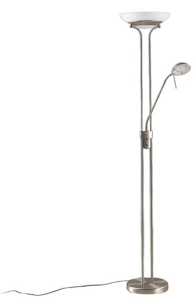 Stojacie Lampa Lindby, Yveta, stmievateľné, Metalická, Obývacia izba, Kov, Moderný