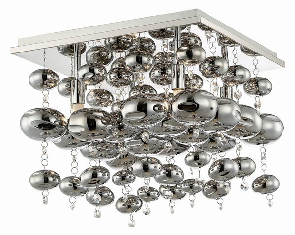 Stropné Lampa Lindby, Esfera, stmievateľné, Metalická, Obývacia izba, Kov, Moderný