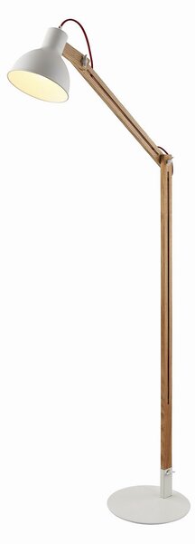 Stojacie Lampa Lindby, Shivanja, Drevo, Pracovňa, Drevo, Moderný