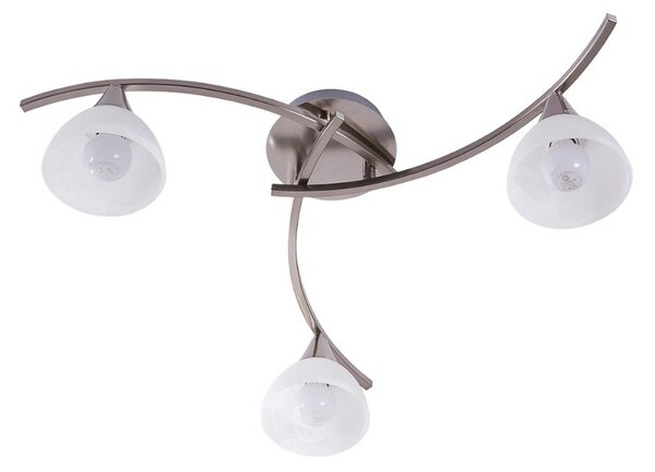 Stropné Lampa Lindby, Della, stmievateľné, Metalická, Obývacia izba, Sklo, Moderný