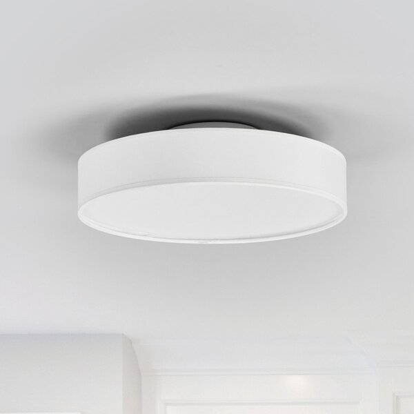 Stropné Lampa Lindby, Saira, Biela, Obývacia izba, Tkanina / Textil, Moderný