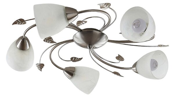 Stropné Lampa Lindby, Yannie, stmievateľné, Metalická, Obývacia izba, Kov, Starožitný