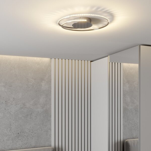 Stropné Lampa Lindby, Joline, Metalická, Obývacia izba, Kov, Moderný