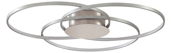 Stropné Lampa Lindby, Riley, stmievateľné, Metalická, Obývacia izba, Hliník, Moderný