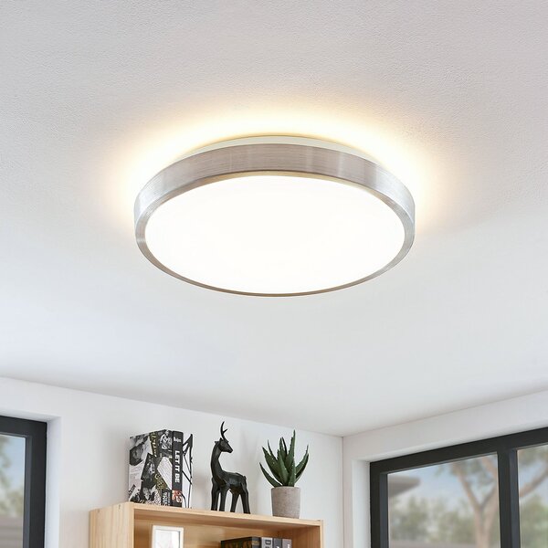 Stropné Lampa Lindby, Emelie, Metalická, Obývacia izba, Kov, Moderný