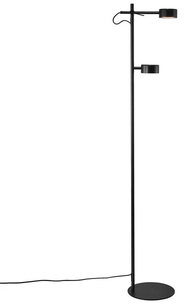 Stojacie Lampa Nordlux, Clyde, stmievateľné, Čierna, Obývacia izba, Kov, Moderný
