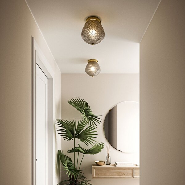Stropné Lampa Nordlux, Orbiform, stmievateľné, Zlatá / Mosadz, Obývacia izba, Sklo, Moderný