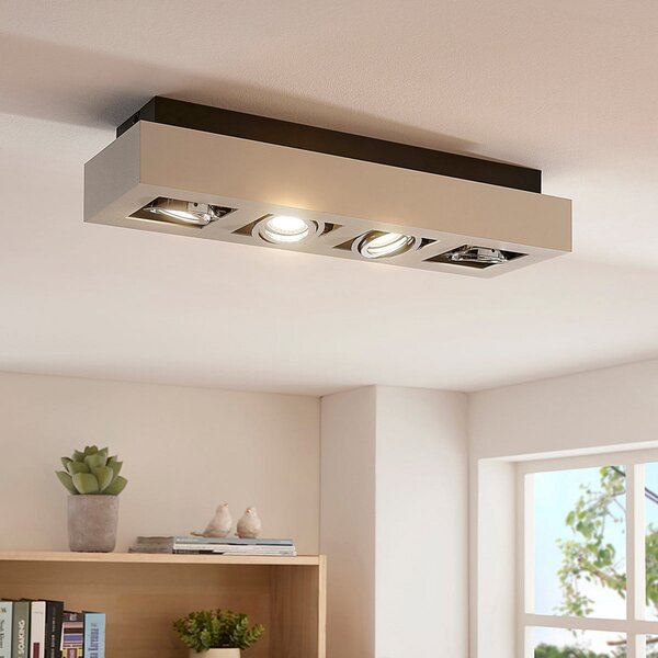 Stropné Lampa Arcchio, VINCE, stmievateľné, Biela, Chodba, Hliník, Moderný