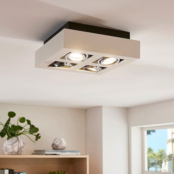 Stropné Lampa Arcchio, VINCE, stmievateľné, Biela, Chodba, Hliník, Moderný