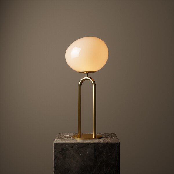 Stolové Lampa DFTP by Nordlux, Shapes, Zlatá / Mosadz, Obývacia izba, Sklo, Dizajnový