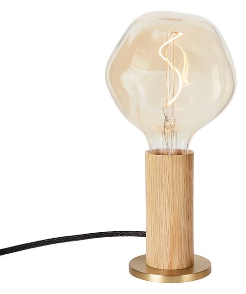 Stolové Lampa Tala, Knuckle, stmievateľné, Drevo, Obývacia izba, Drevo