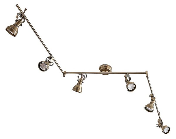 Stropné Lampa Lindby, PERSEAS, stmievateľné, Bronzová / Stará Mosadz, Obývacia izba, Kov, Starožitný