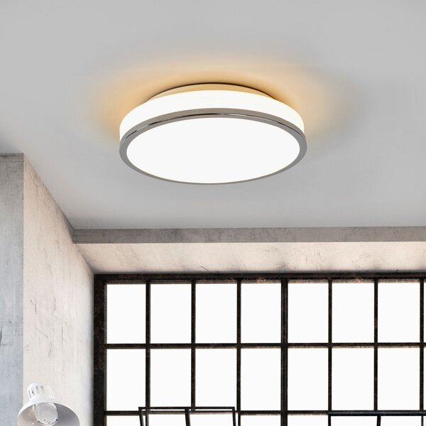 Stropné Lampa Lindby, Lyss, Biela, Kúpeľňa, Sklo, Moderný