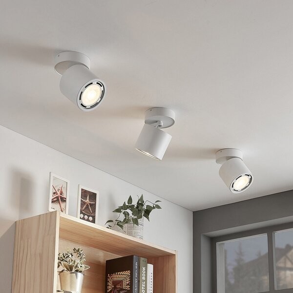 Stropné Lampa Arcchio, Mabel, stmievateľné, Biela, Obývacia izba, Kov, Moderný