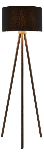 Stojacie Lampa Lindby, Majken, Čierna, Obývacia izba, Drevo, Škandinávsky