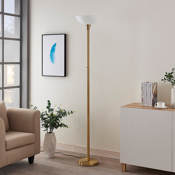 Stojacie Lampa Lindby, Ignacia, Zlatá / Mosadz, Obývacia izba, Kov, Moderný