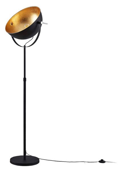Stojacie Lampa Lindby, Muriel, Čierna, Obývacia izba, Kov, Moderný