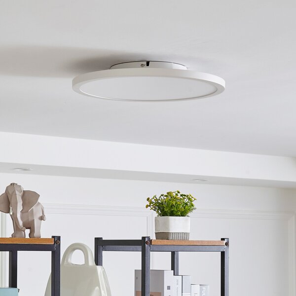 Stropné Lampa Arcchio, Brenda, stmievateľné, Biela, Obývacia izba, Plast, Moderný