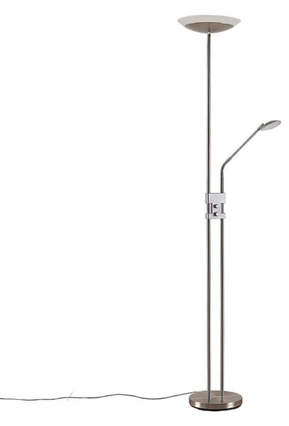 Stojacie Lampa Lindby, Jonne, stmievateľné, Metalická, Obývacia izba, Kov, Moderný