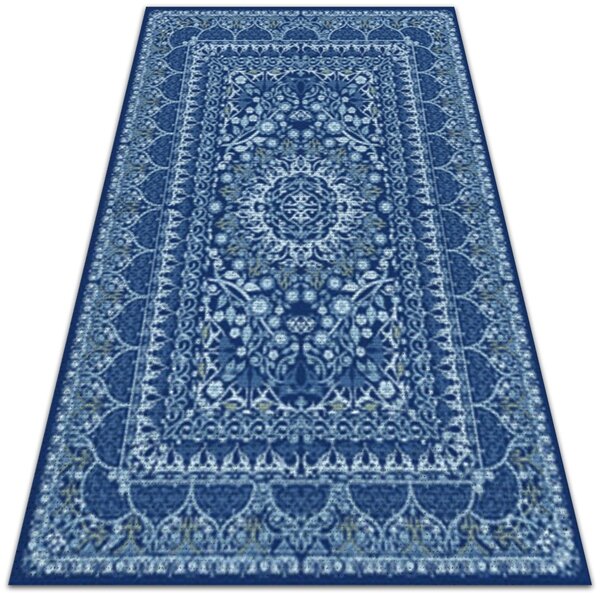 Módne vinylový koberec Módne vinylový koberec Modrý v antickom štýle