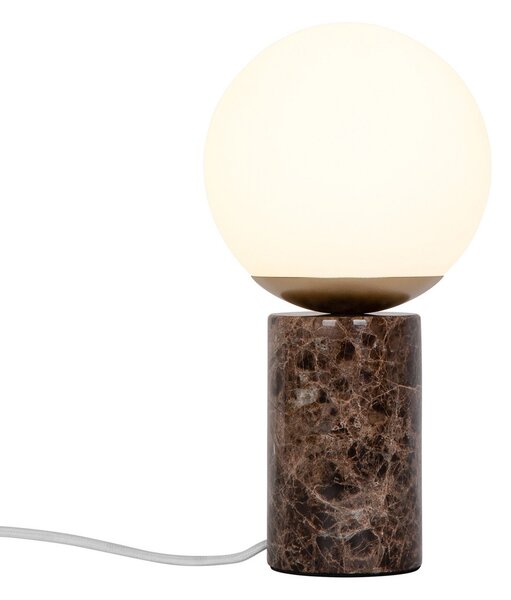 Stolové Lampa Nordlux, Lilly Marble, Hnedá / Hrdzavá, Obývacia izba, Kameň
