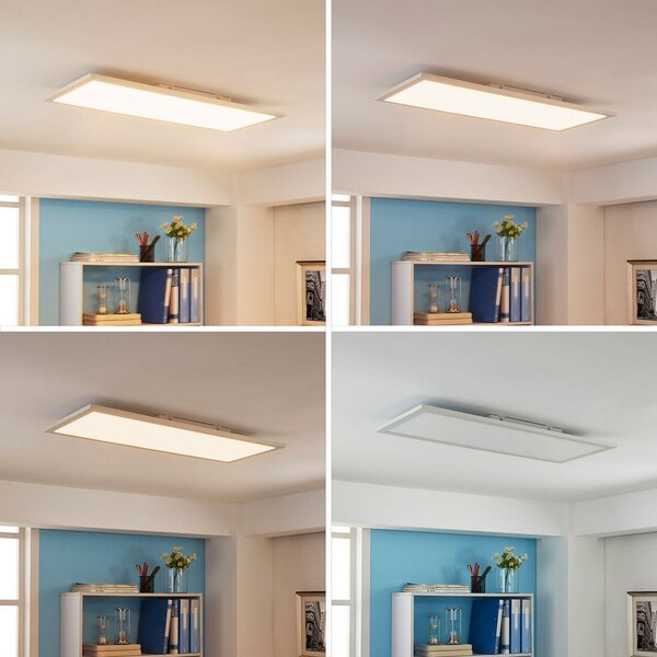 Stropné Lampa Arcchio, Enja, stmievateľné, Biela, Pracovňa, Kov