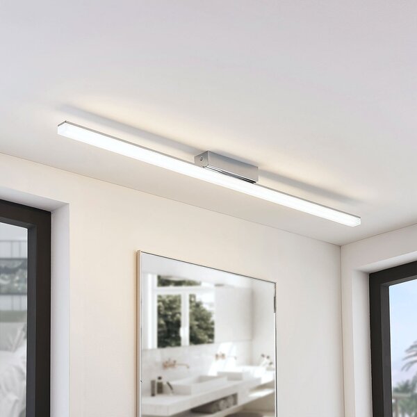 Stropné Lampa Lindby, Levke, stmievateľné, Biela, Kúpeľňa, Plast, Moderný