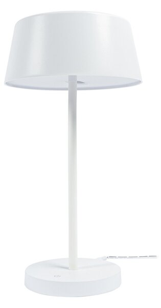 Stolové Lampa Lindby, Milica, stmievateľné, Biela, Obývacia izba, Kov, Škandinávsky