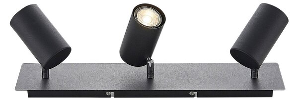 Stropné Lampa Lindby, Joffrey, stmievateľné, Čierna, Obývacia izba, Kov, Moderný