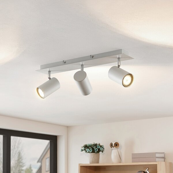 Stropné Lampa Lindby, Joffrey, stmievateľné, Biela, Obývacia izba, Kov, Moderný