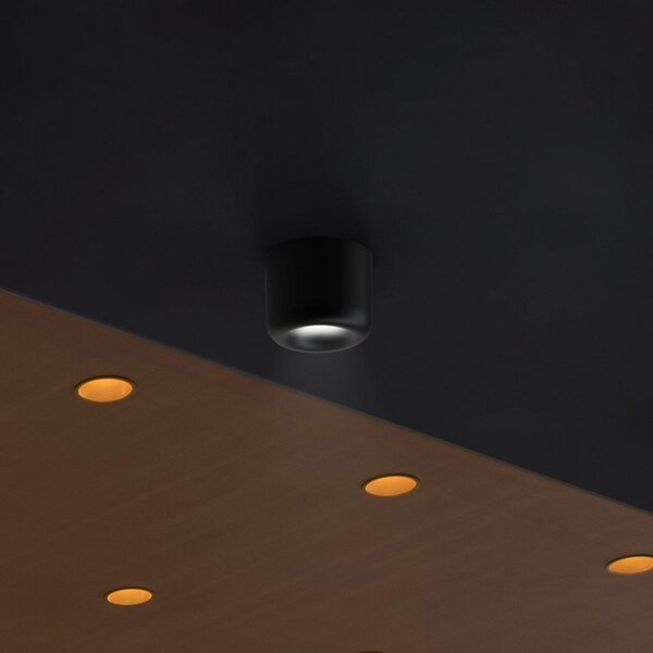 Stropné Lampa Serien Lighting, Cavity Ceiling S, stmievateľné, Čierna, Obývacia izba, Kov, Dizajnový