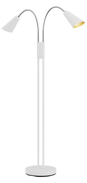 Stojacie Lampa Lucande, Medira, Biela, Obývacia izba, Kov, Moderný