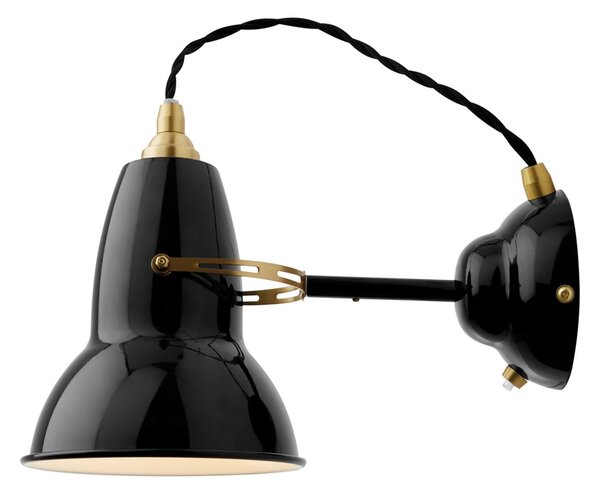 Nástenné Svietidlo Anglepoise, Original 1227 Brass, stmievateľné, Čierna, Obývacia izba, Kov, Industriálny