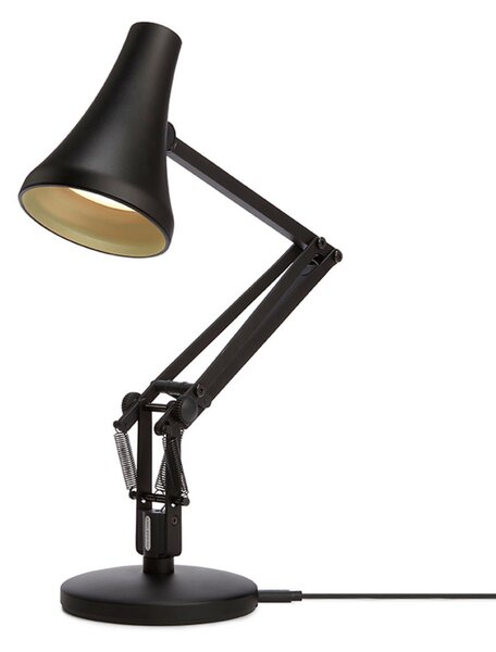 Stolové Lampa Anglepoise, 90 Mini Mini, stmievateľné, Čierna, Pracovňa, Kov, Industriálny