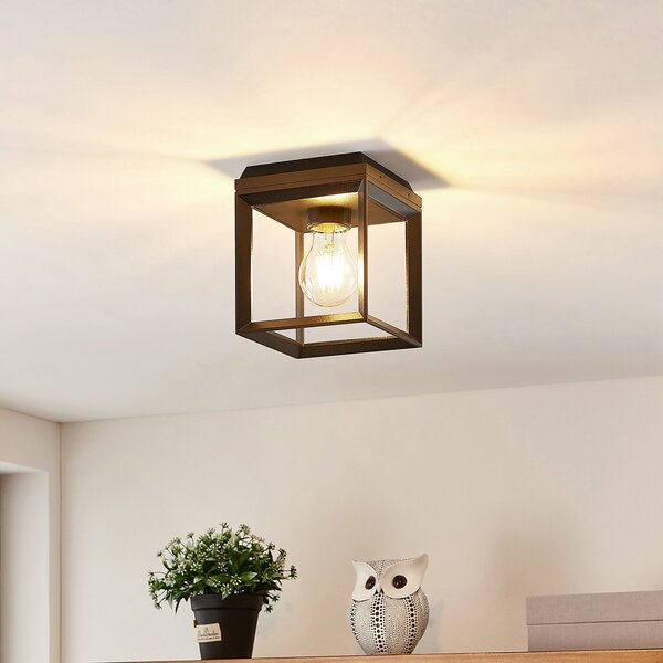 Stropné Lampa Arcchio, Cayla, stmievateľné, Čierna, Chodba, Kov, Vintage