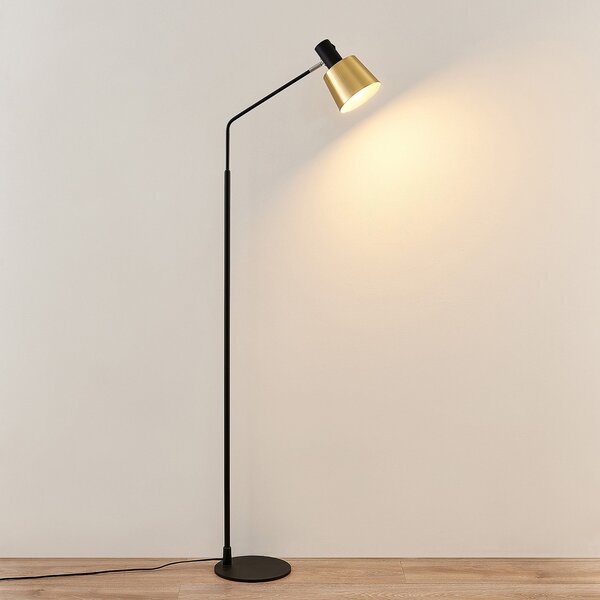 Stojacie Lampa Lindby, Vlada, Čierna, Obývacia izba, Kov, Škandinávsky