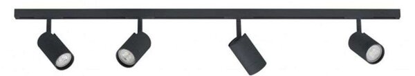 Sada 4 lišt Designline Tube Kit, 2 m, čierna – Antidark