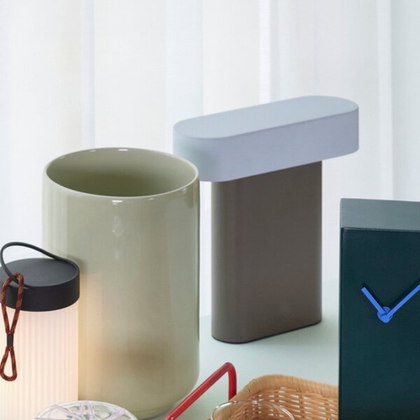 Stolové Lampa Hübsch, Sleek, stmievateľné, Hnedá / Hrdzavá, Obývacia izba, Kov, Dizajnový