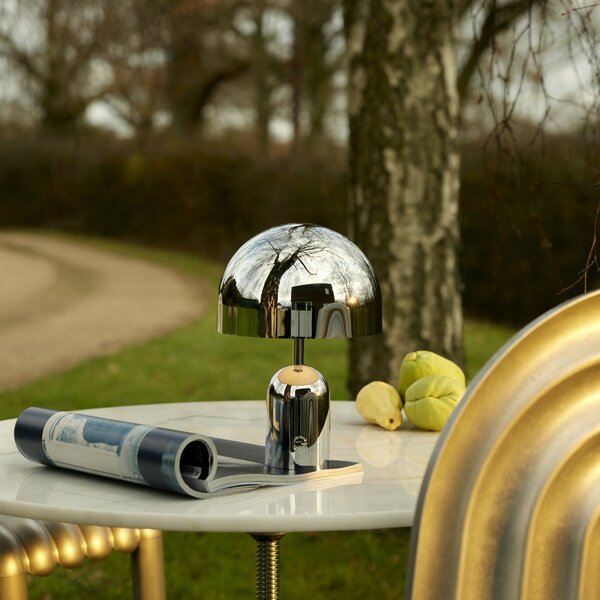 Vonkajšie Svietidlo Tom Dixon, BELL PORTABLE, stmievateľné, Metalická, Obývacia izba, Plast, Dizajnový