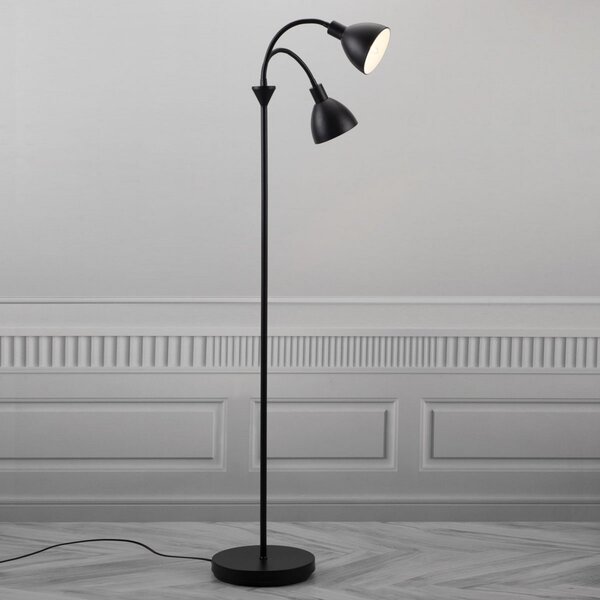 Stojacie Lampa Nordlux, Ray, Čierna, Obývacia izba, Kov, Moderný