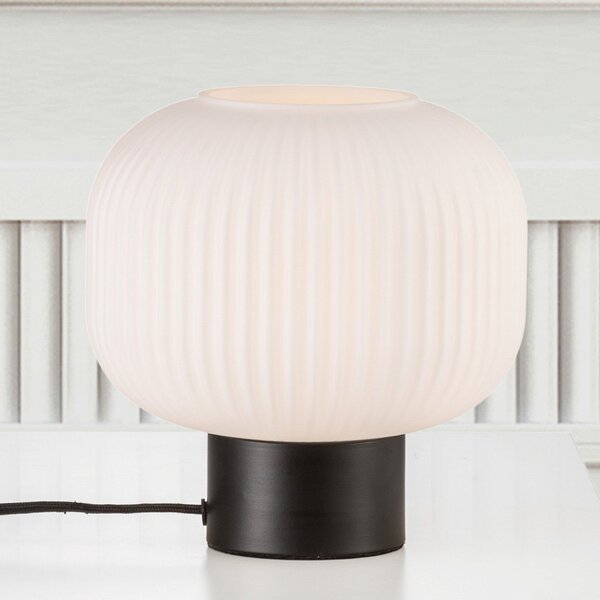 Stolové Lampa Nordlux, Milford, Biela, Obývacia izba, Sklo, Škandinávsky