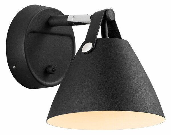 Nástenné Svietidlo DFTP by Nordlux, Strap, Čierna, Obývacia izba, Kov, Moderný