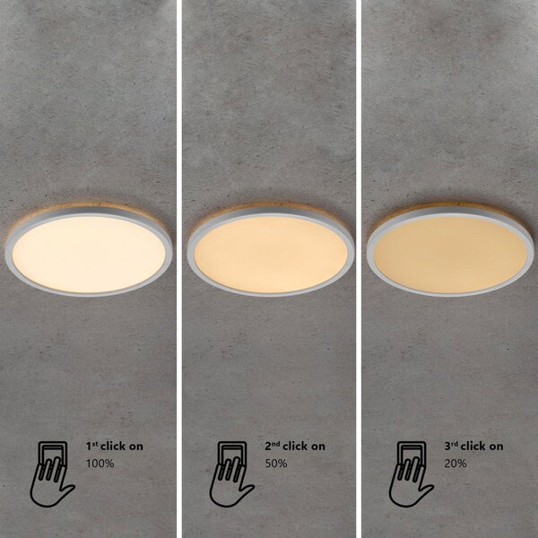 Stropné Lampa Nordlux, Oja 60, stmievateľné, Biela, Obývacia izba, Plast