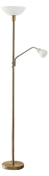 Stojacie Lampa Lindby, Jost, Zlatá / Mosadz, Obývacia izba, Kov